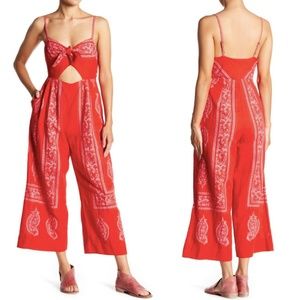 Free People Feel the Sun Jumpsuit Spaghetti Strap